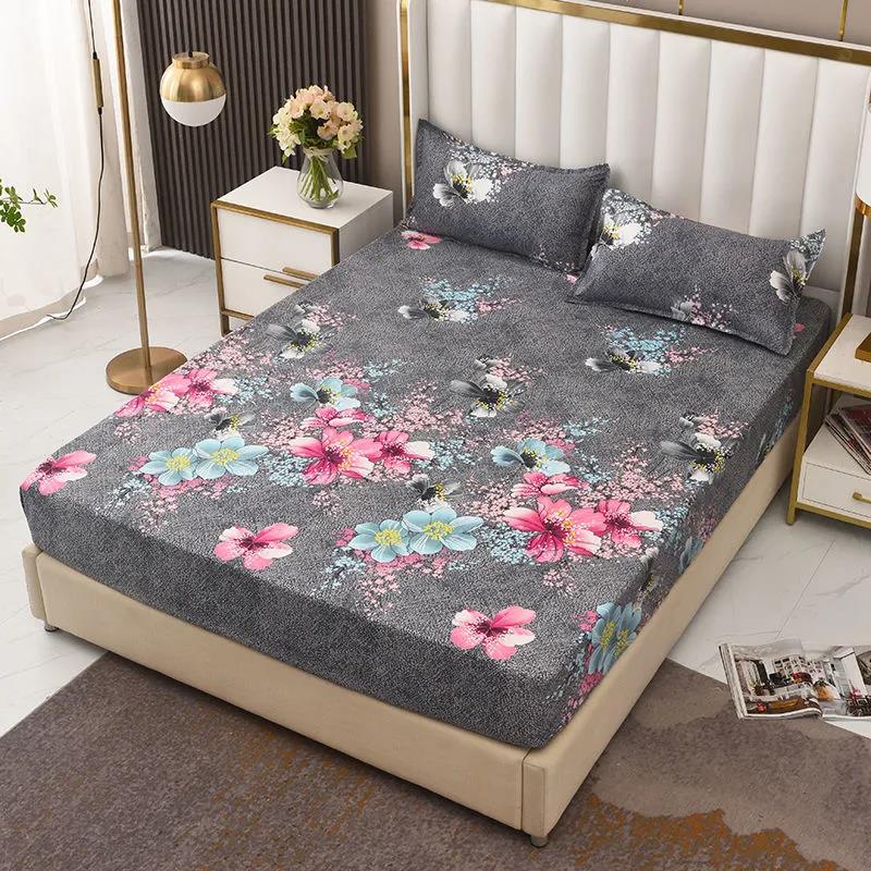 Four Seasons Universal One-piece Mattress Cover Non-slip Fixed Bed Cover Simmons Mattress Dust-proof Protective Cover Fully Surrounded