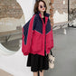 Winter Color Matching Cotton Clothes Oversize Women's Trendy Bread Clothes Korean Style Loose Ins Hong Kong Style Jacket Students
