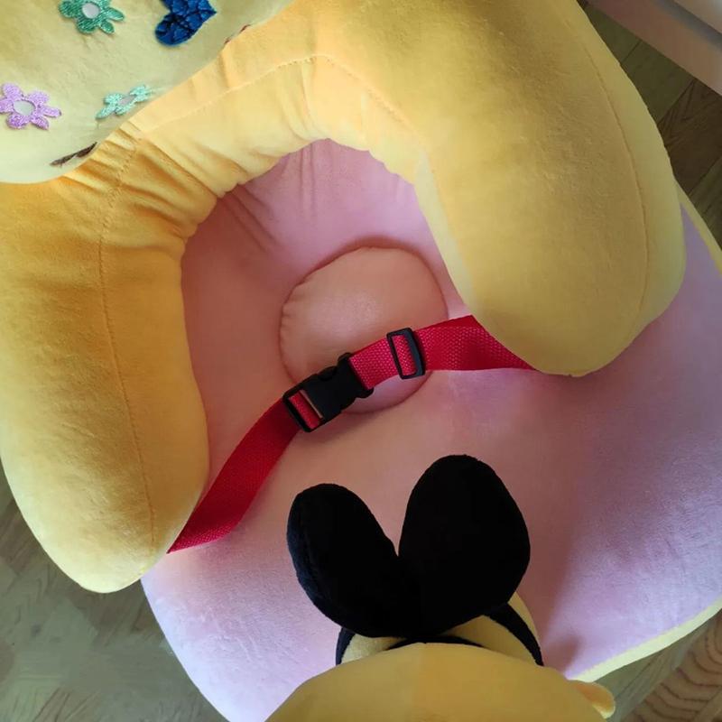 Children 4 Months-4 Years Old Cartoon Animal Seat High Elastic Sponge Bedroom Living Room Baby Room Thicker and Softer Plush Baby Sofa