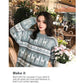 Retro loose mid-length women pullover christmas thickened red O-neck printing sweater jumper Winter