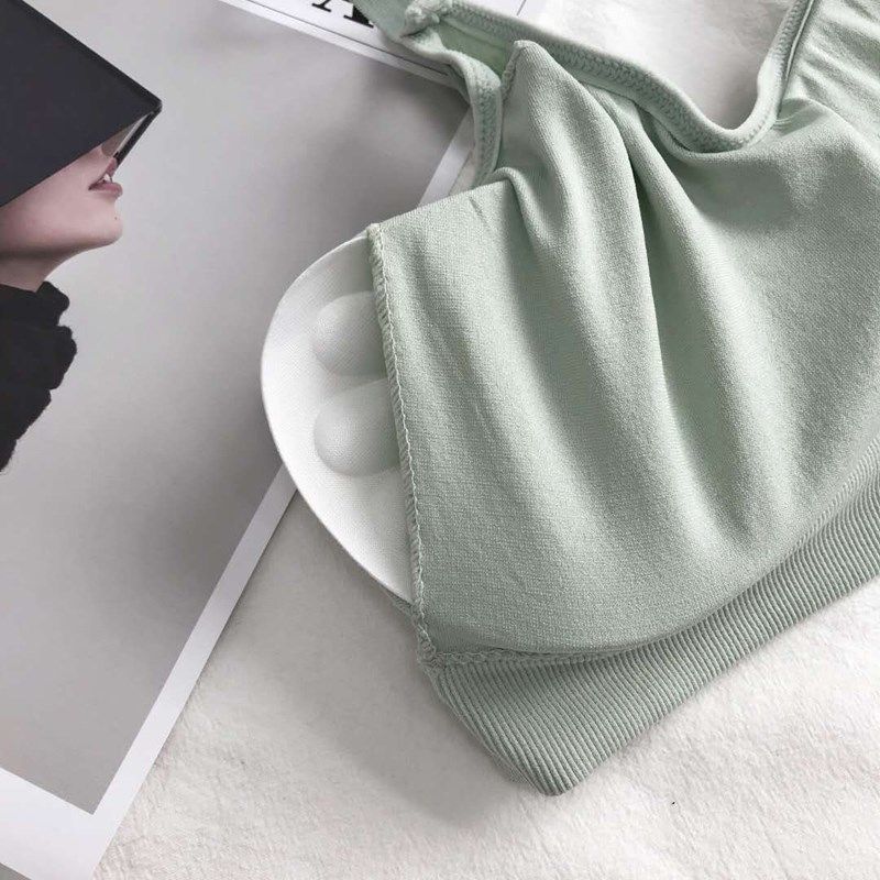 Two-piece Sports Beauty Back Tube Top No Steel Ring Camisole Gathered Anti-shrinking Wrap Chest Can Be Worn Outside Women's Underwear Bra