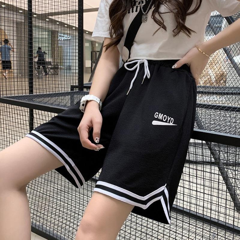Shorts Women's Loose Sports Casual Summer Thin Wide Leg High Waist Pants