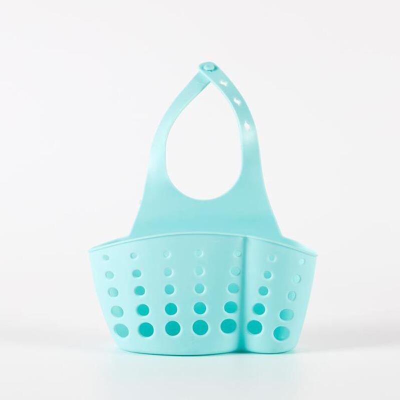 Kitchen Sink Accessories Portable Hanging Drain Basket Bag Dish Cloth Sponge Storage Shelf Sink Holder Soap Bathroom Organizer Tools Adjustable Snap