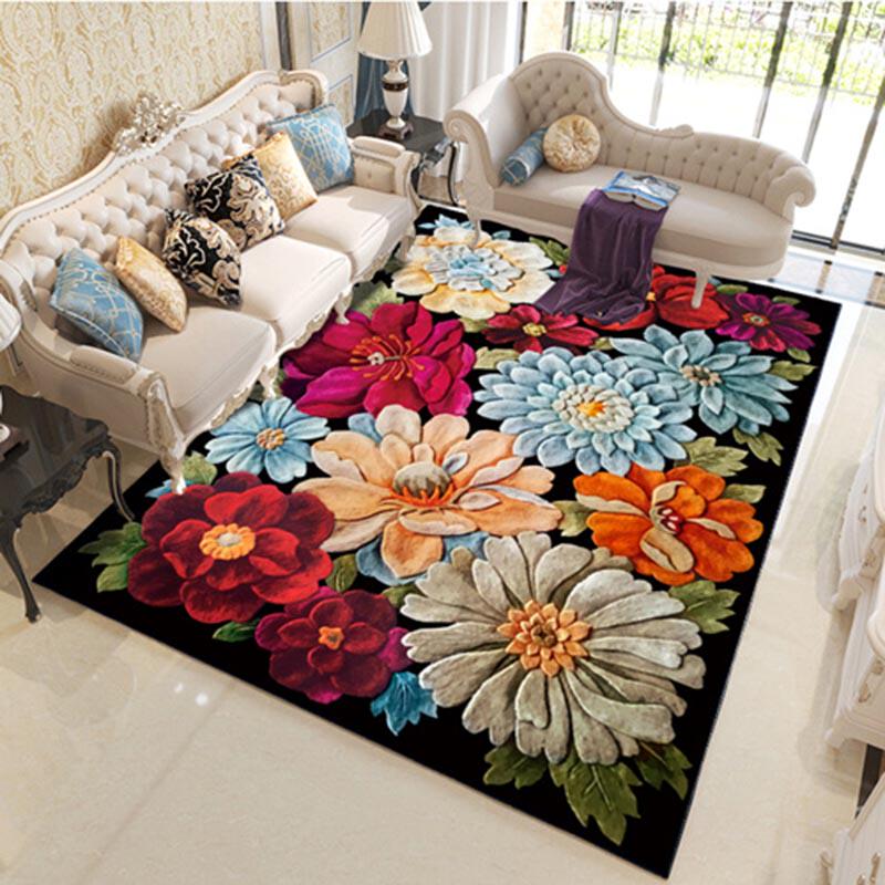 3D Carpets for Living Room Chinese Style Floor Rugs for Bedroom Study Mat Soft Carpet Kids Room Home