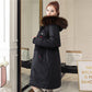 Faux Fur Collar Short Parkas Loose Down Cotton Coats Winter Women Hooded Jackets