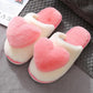 Women's Autumn Thick Bottom Cute Household Indoor Plush Warm Slippers Female Winter Cartoon Cotton Slippers