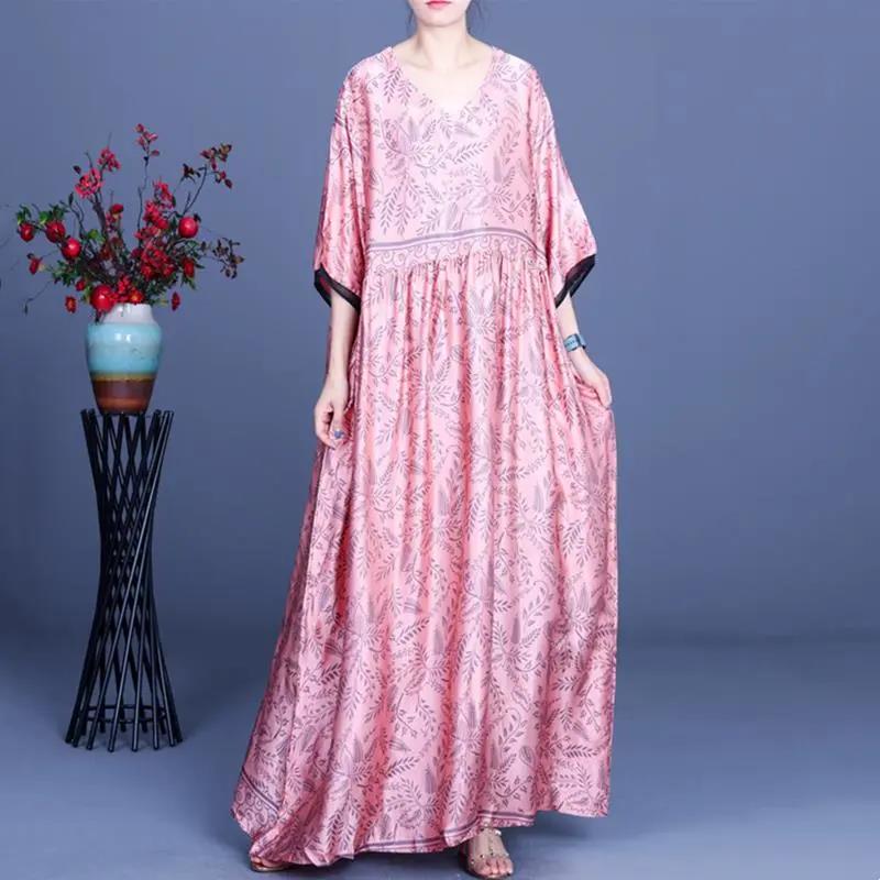 Long Dress 2021 Summer New Style Plus Size Ladies Casual Party Women's Clothing