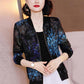 Long Sleeve Jacket Summer Women's Loose Jacket Casual Sunscreen Thin Print Baseball Uniform
