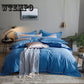 Comfortable Soft Cotton Quilt Set Bed Skirt Four-piece Lace Quilt Cover Solid Color Princess