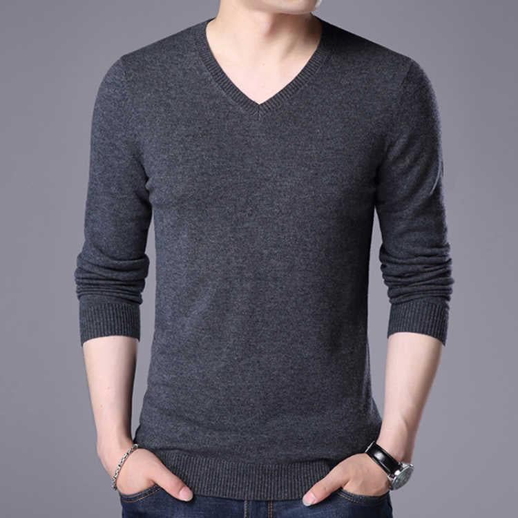 Men Sweaters 2019 Autumn Winter Casual Slim Fit Knitted Mens Pullovers Men Brand Clothing Knitwear