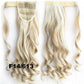 24" Long Wavy Wrap Around Clip In Ponytail Hair Extension Synthetic Natural Blonde Wave Pony Tail