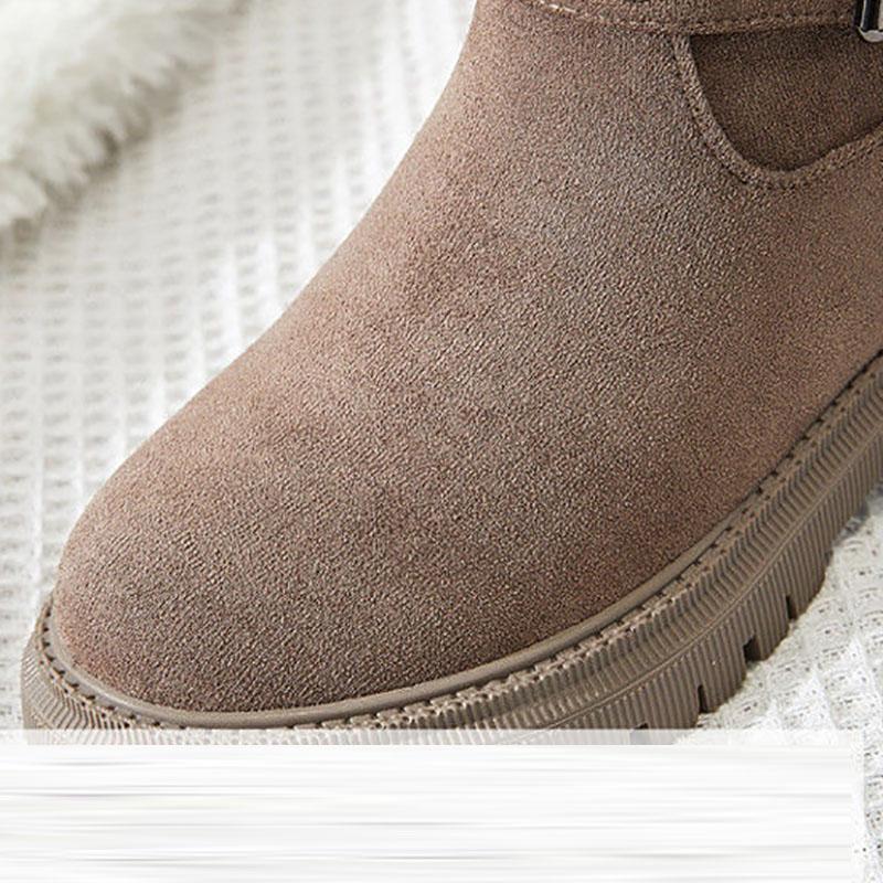 Snow Boots Women's Winter Short Tube and Velvet Non-slip Warm Cotton Shoes All-match Student Tide Martin Boots
