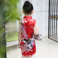 Children Dress Children's Tang Suit Girls Summer Thin Dress Cheongsam Printed Floral Cheongsam Chinese Style Sleeveless Dress