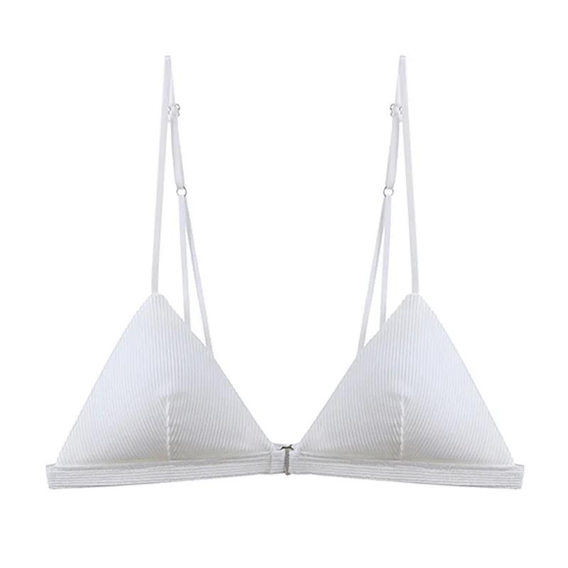 Front Buckle Rimless Beautiful Back Underwear Sexy Girl Traceless Bra Thin Upper Bra