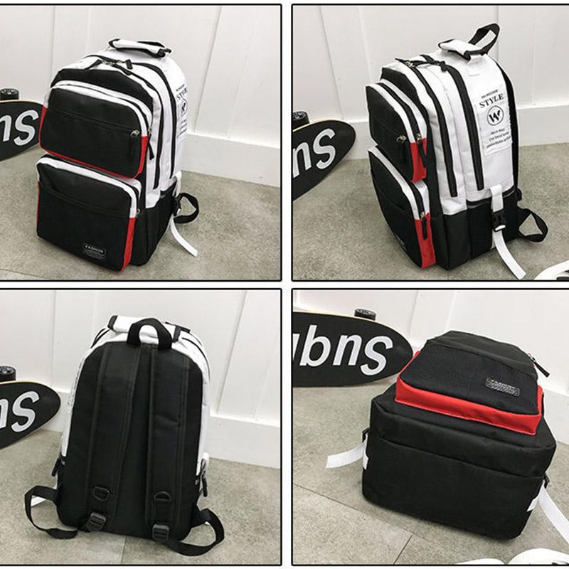 Large-capacity School Bag Female High School College Student Fashion Trend Backpack Harajuku Travel Backpack Male