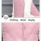 Autumn and Winter Down Cotton Vest Women Plus Velvet Light and Thin Slim Short Inner Wear Warm Inner Tank Top Can Be Mechanically Washed