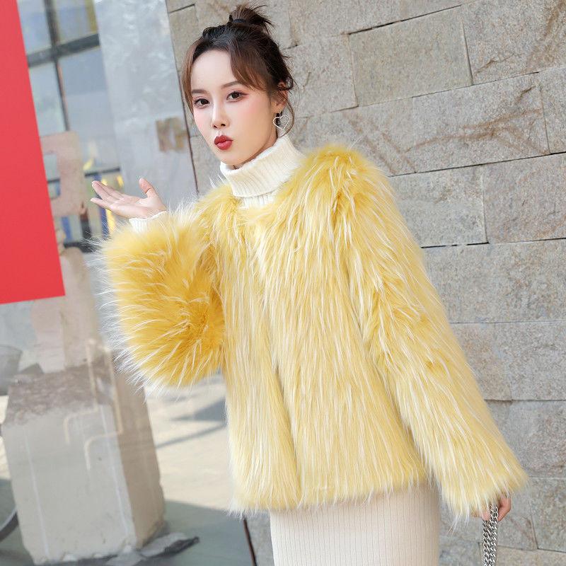 Autumn and Winter Short Mink Fur Coat Fashion Simple Coat Long Sleeve Temperament Female Jacket
