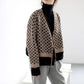 Autumn European and American Style Jacket Short V-neck Knitted Top Cardigan Loose Women Sweater