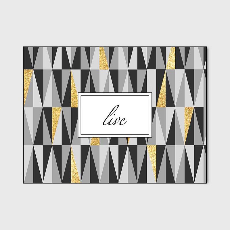 Carpet Nordic Fashion Geometric Triangle Pattern Bedroom Carpet Living Room Anti-slip Carpet Bedside Carpet Floor Mat