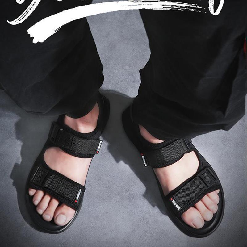 Summer Men's Sandals Casual Trend Couple Beach Shoes Non-slip Outer Wear Sports Men's Sandals