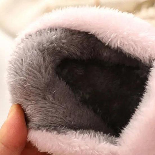 Female Winter Cartoon Cotton Slippers Women's Autumn Thick Bottom Cute Household Indoor Warm Slippers
