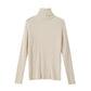 Pofulove High-necked Sweater Women's Pile Collar Bottoming Shirt Slim Sweaters Shirt Autumn Winter