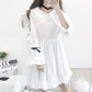 Black and White Gothic Style Maid Costume Lolita Dress Cute Japanese Costume Party Dress