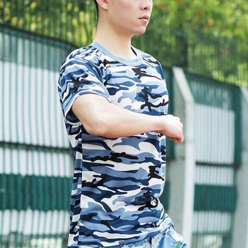 3 Pcs Camouflage Shirts Men Tees Wear-resistant Breathable T-shirt Casual Half Sleeve Pullover Labor Protection Clothing Summer