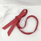 2.5/4cm Width Bow Tie Belt Waist Rope Thin Fur Belt PU Leather Belt Women's Wide Coat Leather Belt Dress Belt