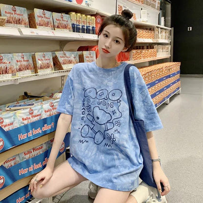 Short Sleeve T-Shirt Women's Summer Round Neck Loose Top