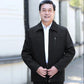 Middle-aged and Elderly Men's Jacket Dad Wear Spring and Autumn Thin Jackets for The Elderly Middle-aged Lapel Men's Clothing