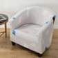 Club Chair Slipcover Stretch Armchair Covers Printed Tub Chair Cover Sofa Cover Spandex Couch Covers for Bar Counter Living Room