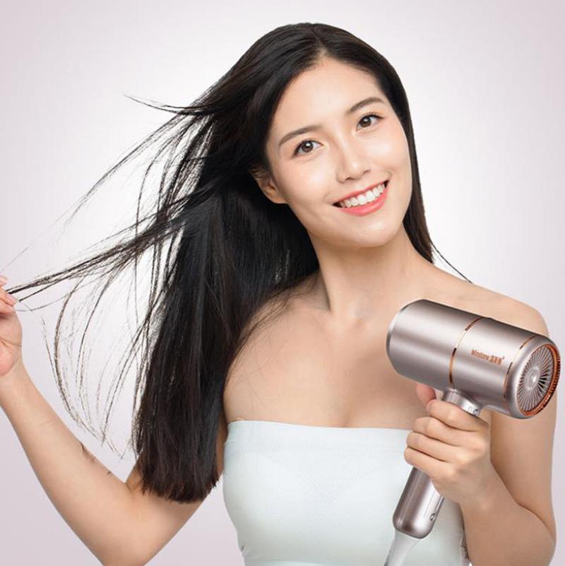 800W Dormitory Hair Dryer Set Negative Ion Hair Care Hot/cold Hair Dryer Portable Silent Barber Equipment