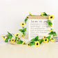 Simulation Sunflower Rattan Sun Flower Rattan Vine Indoor Living Room Air Conditioning Pipe Winding Wall Hanging Decoration