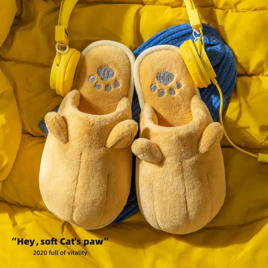 Fall/winter Male and Female Cotton Slippers Indoor Warmth Non-slip Flat Shoes Casual Fashion