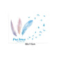 [Wall sticker ]Fantasy Feather Wall Stickers For Kids Rooms Children Room Bedroom Living Room Home D