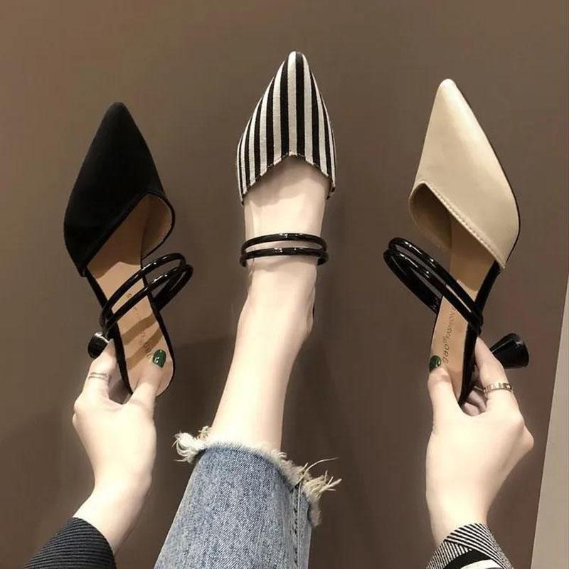 Women's Summer Sandals Comfortable Mid-heel Non-slip Wear-resistant Sandals
