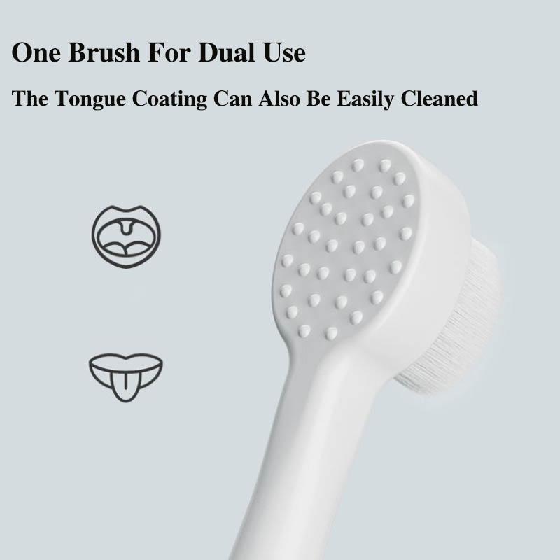 Children's Toothbrush Soft Bristles Ultra-fine 0-3 Years Old and A Half Infants Baby Child Toothbrush Milk Toothbrush 2 Packs of Infant Toothbrushes