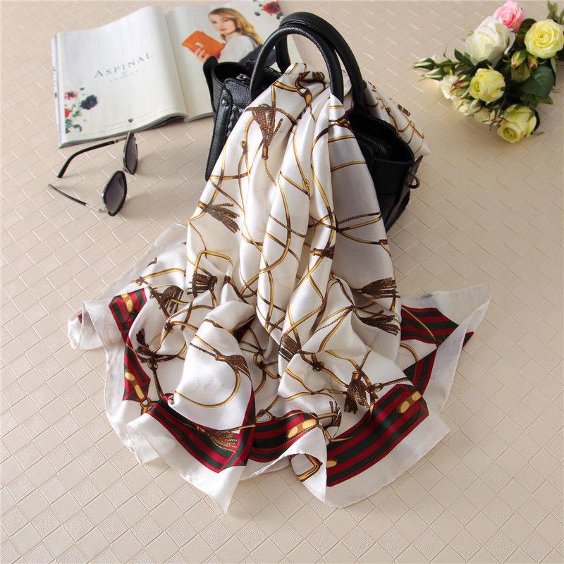 Women's Silk Scarves, Women's Ever-changing Scarves Long Warm Silk Scarves All-match Shawls In Autumn and Winter Women's Summer Sunscreen Shawls