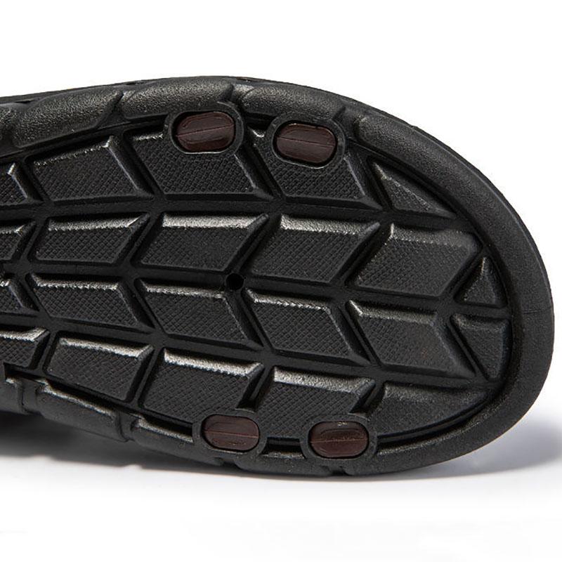 Summer Men's Flat Sandals Large Size Non-slip Deodorant Indoor Slippers Outdoor Casual Beach Sandals