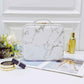 Cosmetic Bag Women's Portable Large-capacity Simple Fashion Marble Pattern Cosmetic Storage Bag
