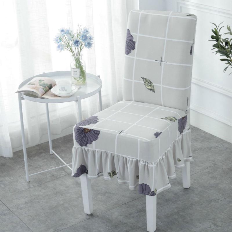 2/4/6Pcs  Elastic Stretchable Dining Chair Cover Printed Chair Covers for Dining Room Kitchen Living Room