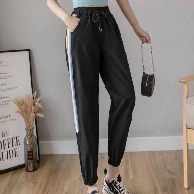 Ice Silk Harem Pants Women's Summer Thin Section Loose Summer Beam Feet Nine-point Pants Casual Lantern Pants