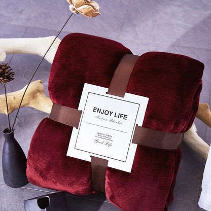Four Seasons Blanket Warm Flannel Summer Quilt Blanket Thicken Warm Breathable Sheet Single Classic Napping Casual Blanket