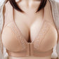 Ladies Bra Front Buckle Vest Type No Steel Ring Thin Section Gathering Big Breasts Showing Small Sexy Breathable Gathering Bra