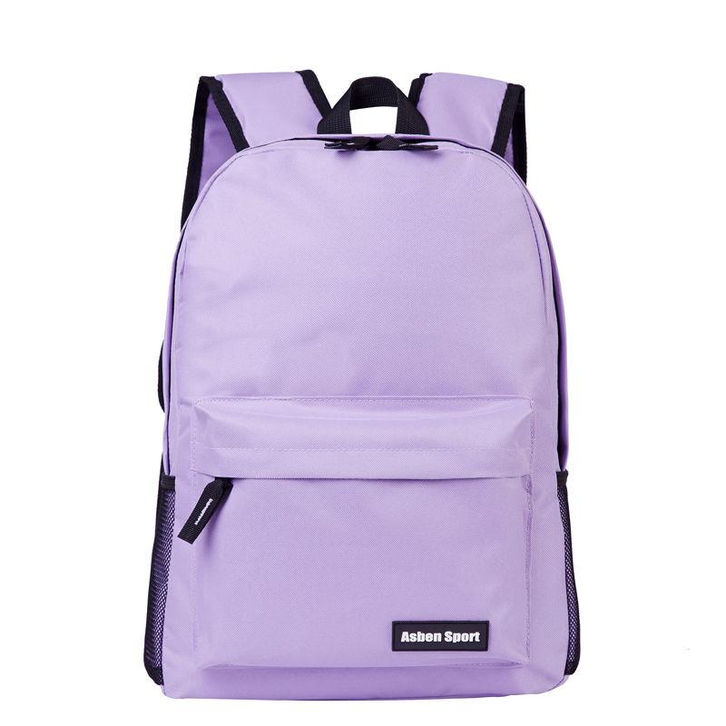 Simple Backpack Female Male Korean Middle School Student School Bag Large-capacity Backpack Bag College Style School Bag Leisure Travel Bag