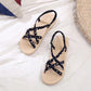 Summer Sandals for Female Students Korean Version of Wild Fairy Style Sandals and Slippers Female Flat Sandals for Outer Wear