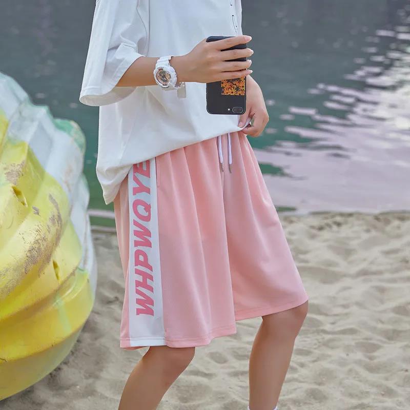 Summer Men's Shorts Trend Couple Five-point Pants Loose Hip-hop Basketball Sports Pants Casual Beach Pants