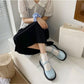 Mary Jane Single Shoes Female Spring Students All-match Flat Retro British Style Small Leather Shoes