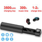 HIFI Slider Headphone Bluetooth Earphones Mini LED Display 3500mah Power Bank Sport Wireless Headset